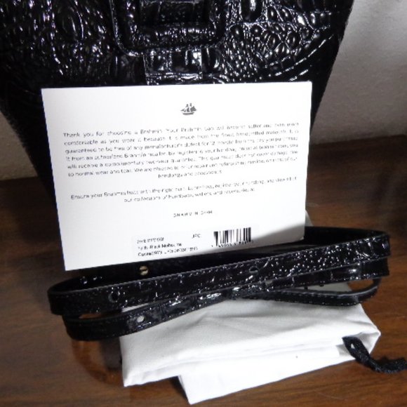 NEW Brahmin Black Faith 3 in 1 Crossbody Shoulder Bag Melbourne Leather EXACT - Picture 9 of 15